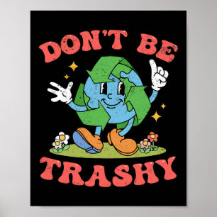 Poster Dia da Terra Retroativa Não seja uma roupa estétic