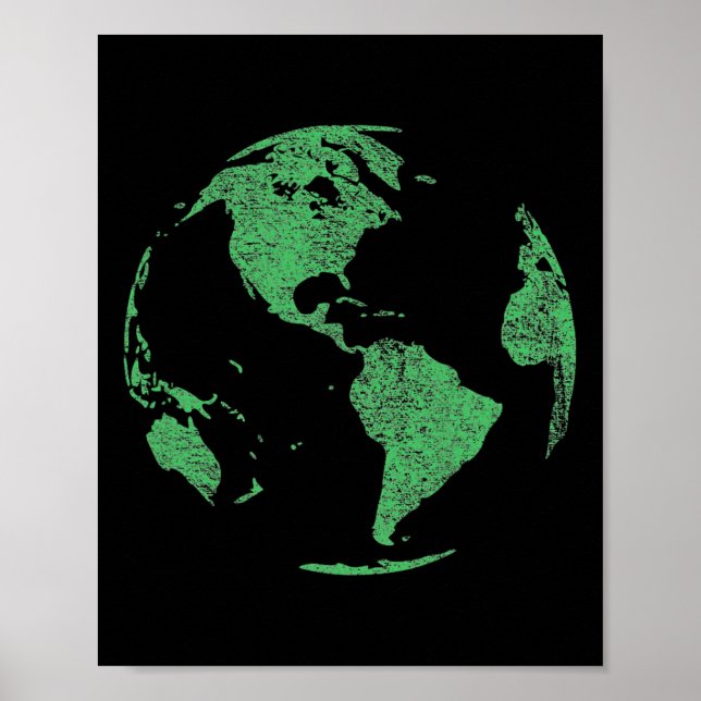 Poster Dia da Terra Salva Nosso Planeta Mudanças Climátic (Frente)