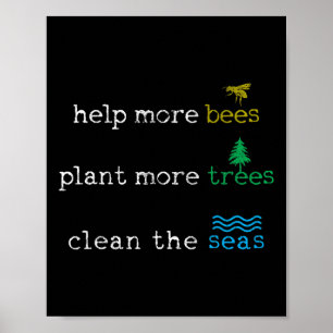 Poster Dia da Terra - Salvem Os Bares E As Árvores De Pla