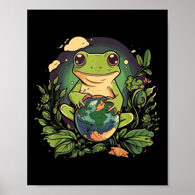 Poster Dia da Terra sapo (Frente)
