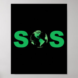 Poster Dia da Terra Sos Pro-Science Salve O Planeta Suste