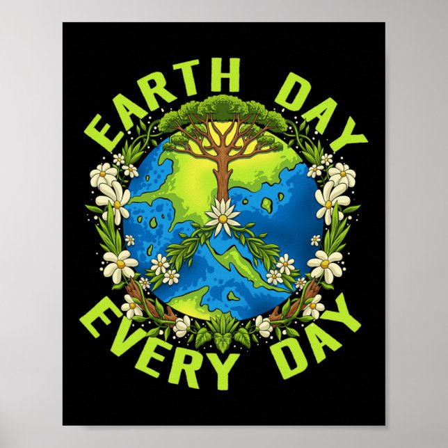 Poster Dia Da Terra Todos Os Dias Oferecem Presentes Para (Frente)