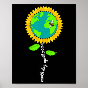 Poster Dia da Terra Todos os Dias Restauração do Girassol