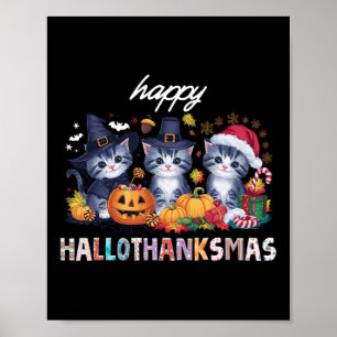 Poster Dia das Bruxas de Natal de Hallothanksmas