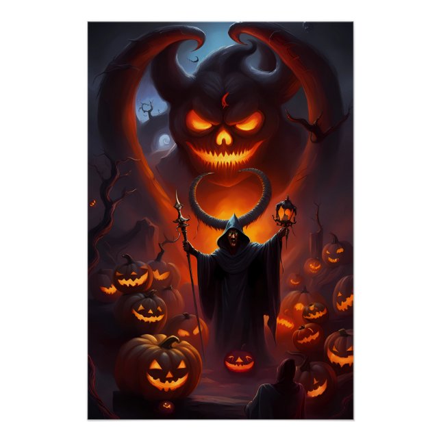 Póster Dia das Bruxas de Novembro (Frente)
