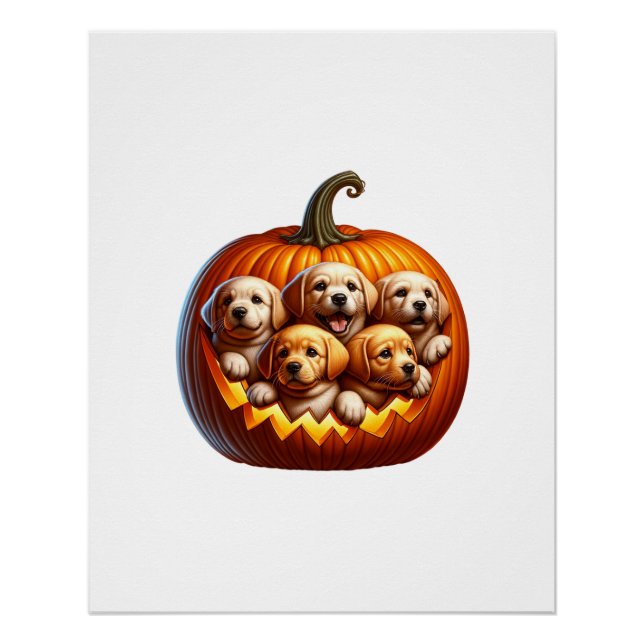 Póster Dia das Bruxas do Cachorro (Frente)