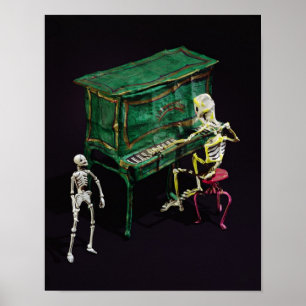 Póster Dia das figuras do morto como músicos