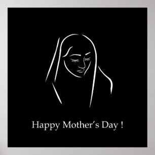 Poster Dia das mães feliz
