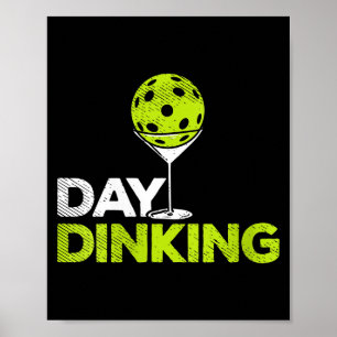 Poster Dia das mulheres bebendo pickleball divertido pick