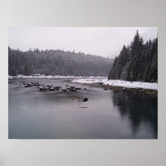 Poster Dia das Neves no Rio Chilkoot (Frente)