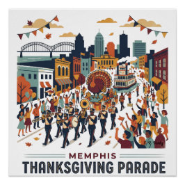 Póster Dia de Ação de Graças em Memphis