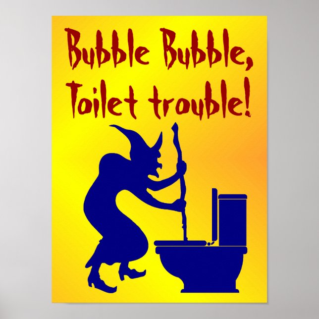 Poster Dia de as Bruxas engraçado (Frente)