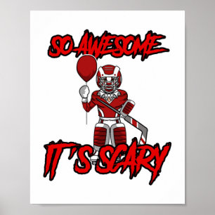 Poster Dia de as Bruxas engraçado Assustador Goleiro de H