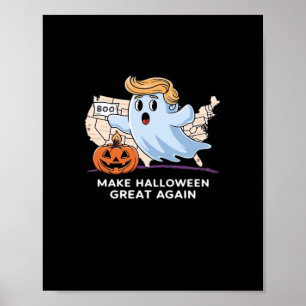 Poster Dia de as Bruxas engraçado Boo, Pumpkin Trumpkin, 