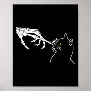 Poster Dia de as Bruxas engraçado de Boop de Mão do Skele