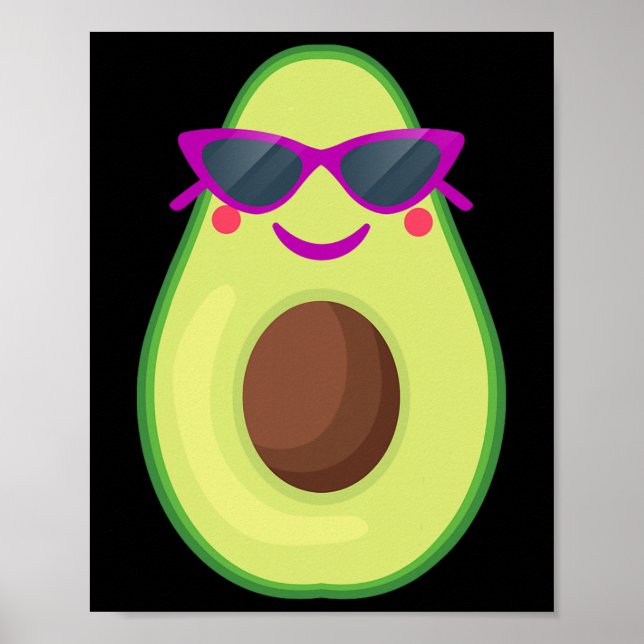 Poster Dia de as Bruxas engraçado De Figurino Avocado Par (Frente)