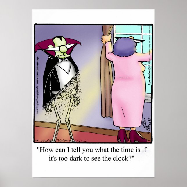 Poster Dia de as Bruxas engraçado Humor (Frente)