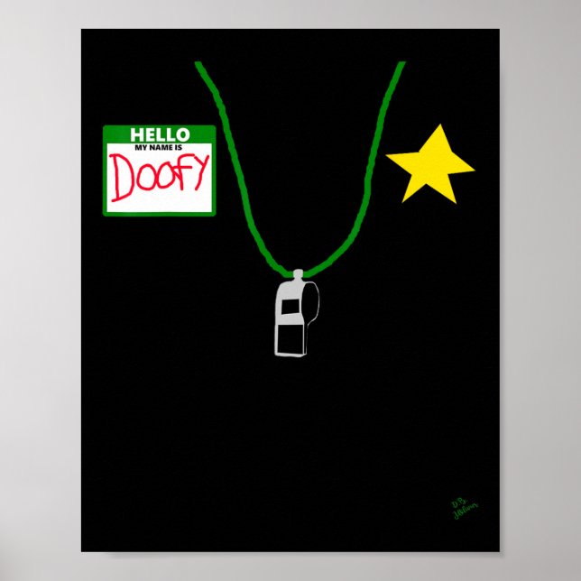 Poster Dia de as Bruxas engraçado Oficial Tee - Doofy Cos (Frente)