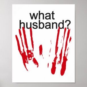 Poster Dia de as Bruxas engraçado Que Blogue Bloody Handp