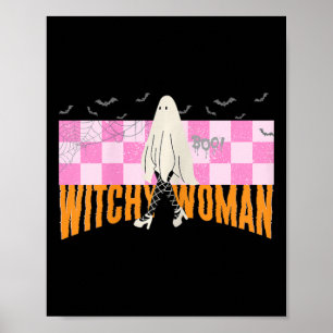 Poster Dia de as Bruxas engraçado Testemunhante Spooky Fe