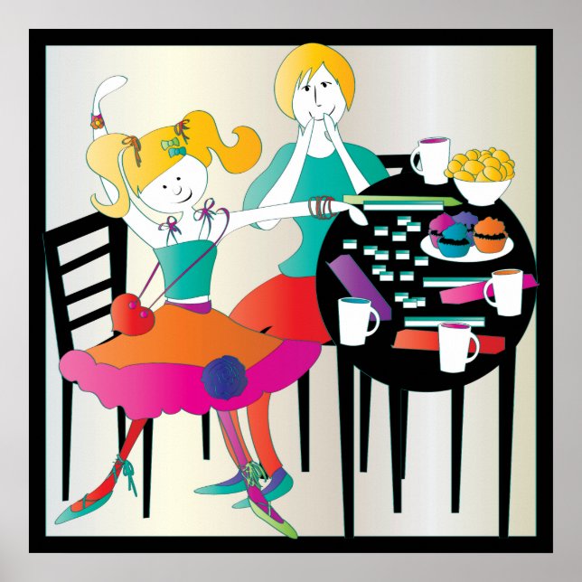 Póster Dia de as mães 2 de Mah Jongg (Frente)