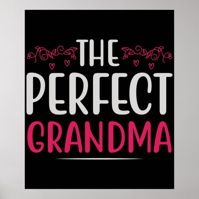 Poster Dia de as mães - A Vovó Perfeita (Frente)