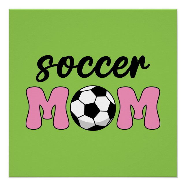 Póster Dia de as mães da mãe do futebol (Frente)