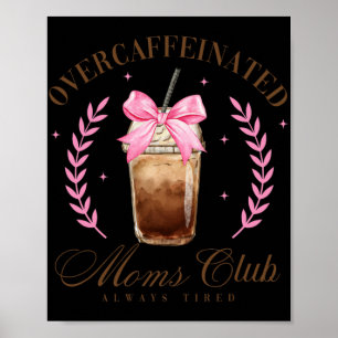 Poster Dia de as mães de Café do Clube Mães Sobrecafeado