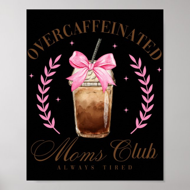 Poster Dia de as mães de Café do Clube Mães Sobrecafeado  (Frente)