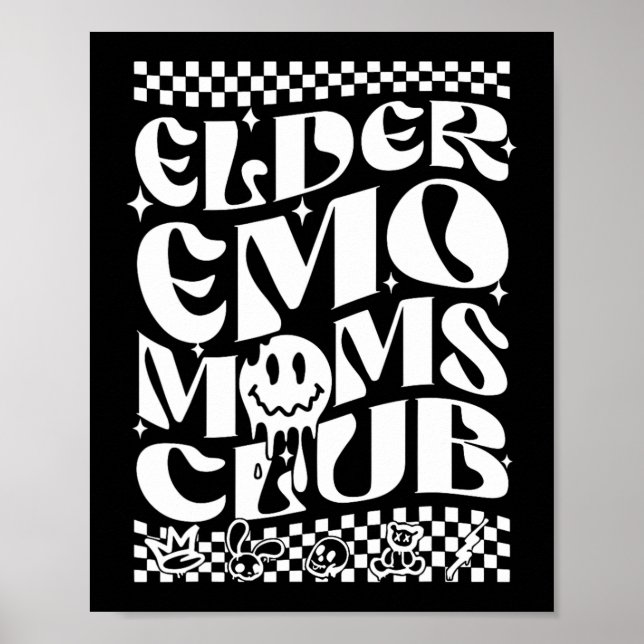 Poster Dia de as mães do Emo Mães Club (Frente)