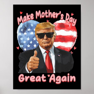 Poster Dia de as mães Engraçado Faça o Excelente do Dia d