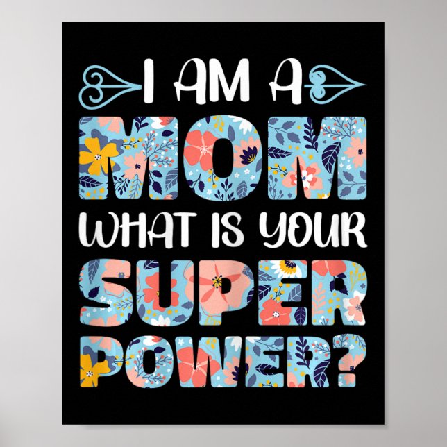 Poster Dia de as mães Engraçado Mamãe Eu Sou Uma Mãe O Qu (Frente)