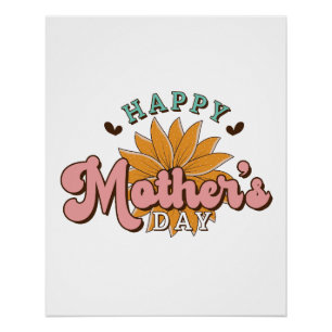 Póster Dia de as mães Feliz
