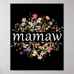 Poster Dia de as mães Para A Mãe Floral De Flor Selvagem#