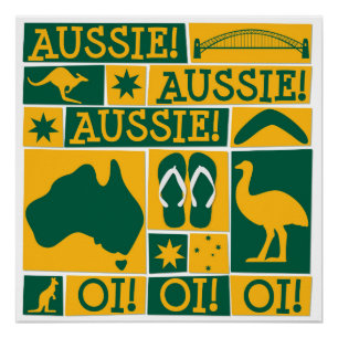 Póster Dia de Austrália