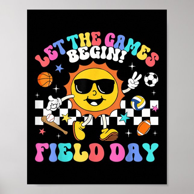 Poster Dia de Campo 2025 Deixar Os Jogos Começarem Profes (Frente)