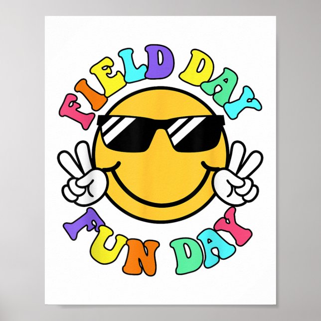 Poster Dia de Campo Dia Divertido Rosto Sorridente Profes (Frente)