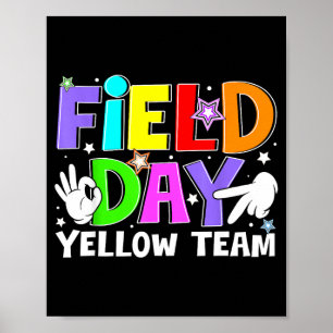 Poster Dia de Campo Equipe Amarela Os Jogos Começam Seis
