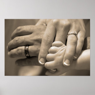 Póster Dia de Casamento da Família