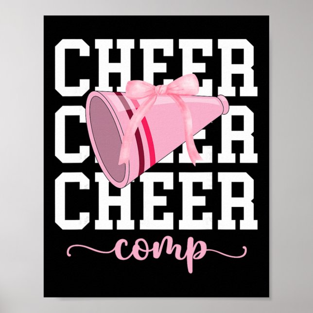 Poster Dia de Competição de Cheerleading Coquette D (Frente)