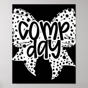 Poster Dia de Competiçāo Laço Coquete Dalmata Dia de Comp
