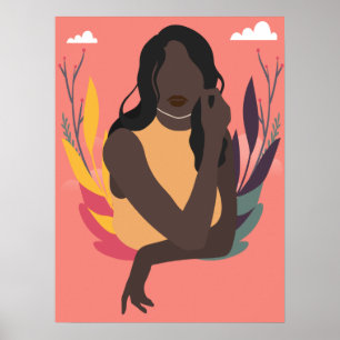 Poster Dia de Consciência Preta Desenhada à Mão Concei