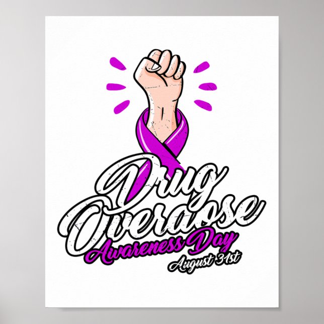 Poster Dia de Conscientização sobre Sobredose de Drogas 3 (Frente)