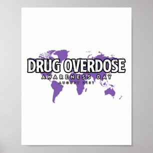 Poster Dia de Conscientização sobre Sobredose de Drogas 3