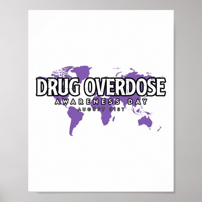 Poster Dia de Conscientização sobre Sobredose de Drogas 3 (Frente)