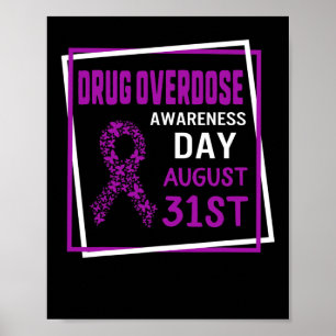Poster Dia de Conscientização sobre Sobredose de Drogas 3