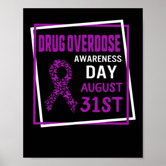 Poster Dia de Conscientização sobre Sobredose de Drogas 3 (Frente)