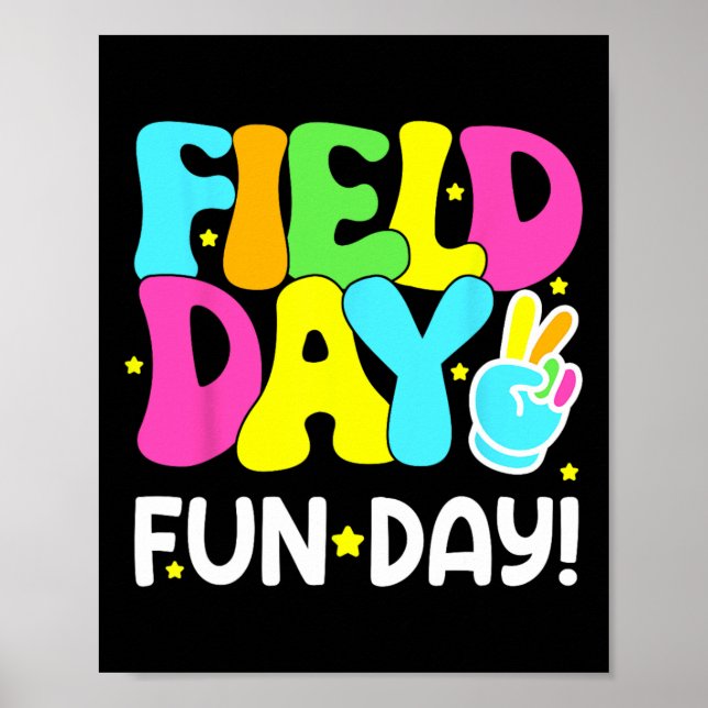 Poster Dia de Diversão do Campo Infantil no Dia Passado d (Frente)