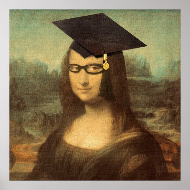 Póster Dia de Formatação de Mona Lisa (Frente)
