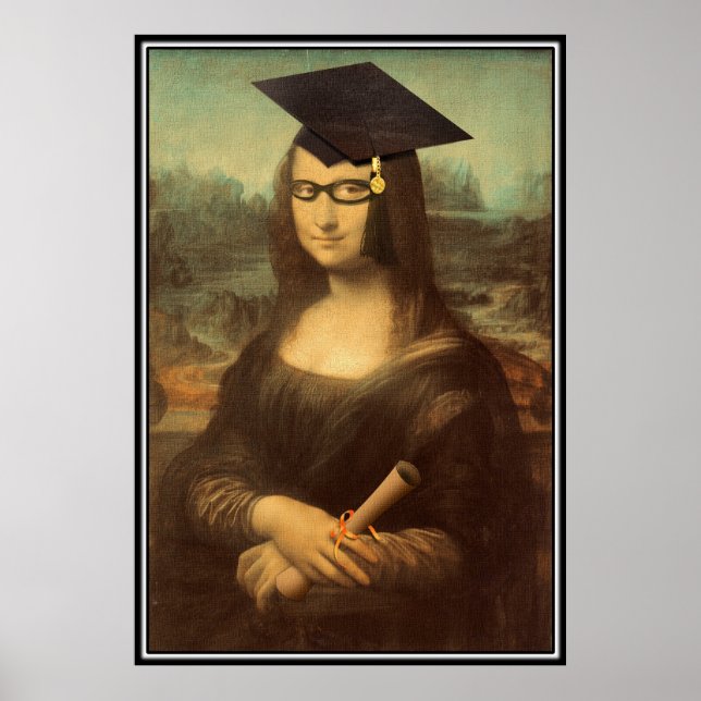 Póster Dia de Formatação de Mona Lisa (Frente)